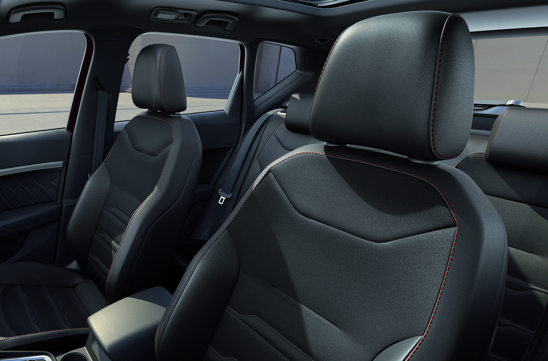 Seat Ateca interior view of leather seats 